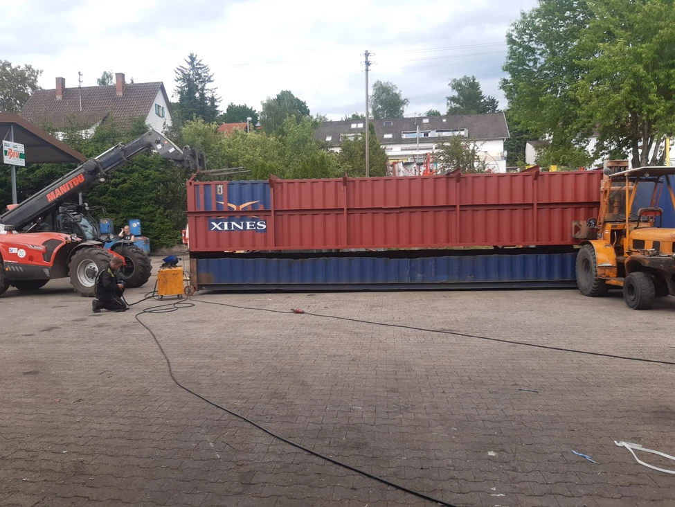 Container als Swimmingpool